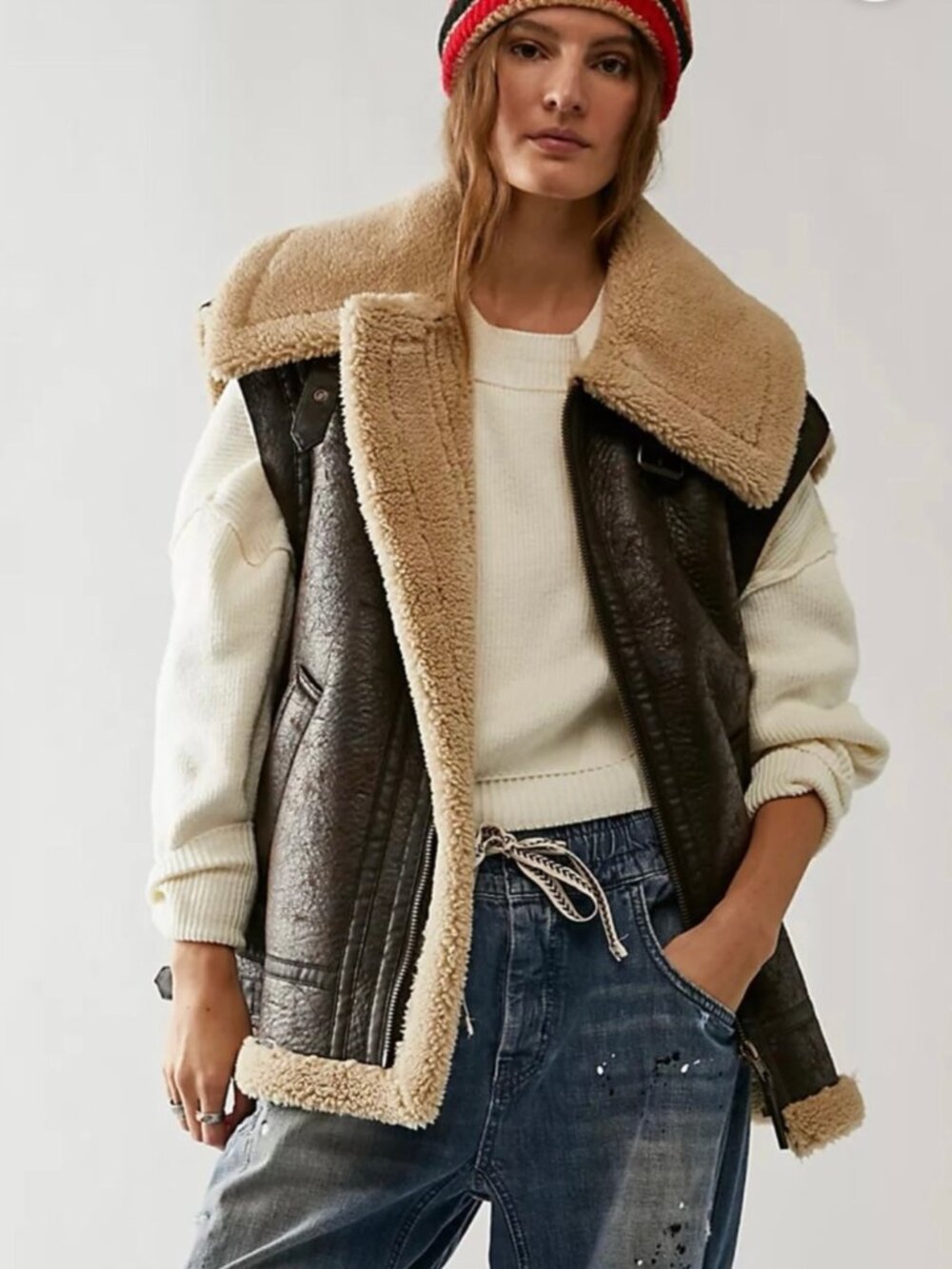 NWT Free People Bad Habits Cozy Vest Medium - Picture 15 of 15
